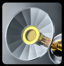 Load image into Gallery viewer, 24K Gold Leaf Small Shot Glass Lead-free Crystal Glass Gild Built In Luxury Golden Vodka Spirit Small Wine Glasses Bar Wine Set