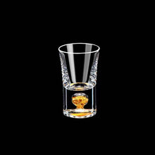 Load image into Gallery viewer, 24K Gold Leaf Small Shot Glass Lead-free Crystal Glass Gild Built In Luxury Golden Vodka Spirit Small Wine Glasses Bar Wine Set