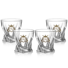 Load image into Gallery viewer, Authentic My-Bar classy Twisted Scotch Glasses, set of 4 100% lead free
