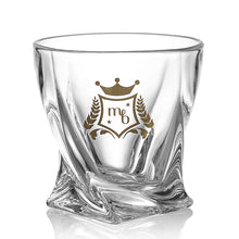 Load image into Gallery viewer, Authentic My-Bar classy Twisted Scotch Glasses, set of 4 100% lead free