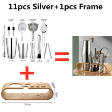 Load image into Gallery viewer, Cocktail Shaker Bar Set: 2 Weighted Boston Shakers,Cocktail Strainer Set,Jigger,Muddler and Spoon, Ice Tong and 2 Bottle Pourer
