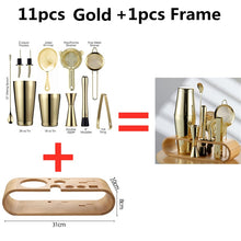 Load image into Gallery viewer, Cocktail Shaker Bar Set: 2 Weighted Boston Shakers,Cocktail Strainer Set,Jigger,Muddler and Spoon, Ice Tong and 2 Bottle Pourer