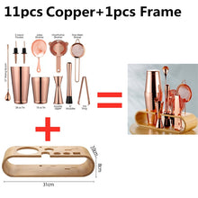 Load image into Gallery viewer, Cocktail Shaker Bar Set: 2 Weighted Boston Shakers,Cocktail Strainer Set,Jigger,Muddler and Spoon, Ice Tong and 2 Bottle Pourer