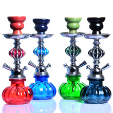 Load image into Gallery viewer, Portable Travel Hookah Small Shisha Pipe Set Narguile Chicha Pipa with Hose Bowl Tongs Charcoal Tray Smke  Accessories