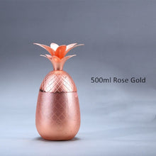 Load image into Gallery viewer, Pineapple Cocktail Glass Metal Copper Cup Moscow Mule Cup DIY Drink Wine Glass Home Decorations Bar Accessories Restaurant Use