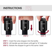 Load image into Gallery viewer, 1Pc ABS Vacuum Red Wine Bottle Cap Stopper Vacuum Sealer Wine Stopper Fresh Wine Keeper Champagne Cork Stopper Kitchen Bar Tools