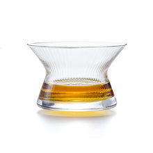 Load image into Gallery viewer, Japanese Edo Kiriko Whiskey Spin Glass Neat Bowl Collection Crystal Whisky Cup Cappie XO Brandy Snifter Limited Wooden Gift Box