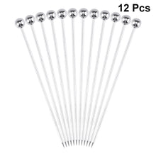 Load image into Gallery viewer, 12PCS Fruit Sticks Stainless Steel Cocktail Picks Fruit Sticks Toothpicks , Fruit Stick Supplies