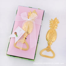 Load image into Gallery viewer, Creative Glod Bottle Opener Flamingo Pineapple Unicorn Love Palm Tree Pumpkin Beer Personalized Kitchen Tool Wedding Gift