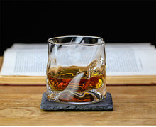 Load image into Gallery viewer, Chamvin Edo Cut Cup Japanese Whiskey Glass Wine Cocktail Glasses Crumple Paper Bar Rock Cup With Wooden Box