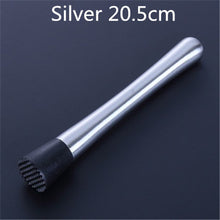 Load image into Gallery viewer, Bar Cocktail Muddler Mojito Stainless Steel Bar Mixer Barware Mojito Cocktail DIY Drink Fruit Muddler Crushed