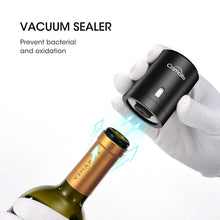 Load image into Gallery viewer, 1Pc ABS Vacuum Red Wine Bottle Cap Stopper Vacuum Sealer Wine Stopper Fresh Wine Keeper Champagne Cork Stopper Kitchen Bar Tools