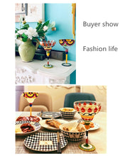 Load image into Gallery viewer, Handmade Colorful Cocktail cup Europe Goblet Cup Champagne cup Creative Wine glasses Bar Party Home DrinkWare wedding gifts