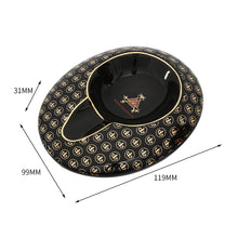 Load image into Gallery viewer, Round Pocket Cigar Ashtray Home Ceramic Mini 1 Tube Cigar Ashtrays Travel Outdoor Portable Ash Tray