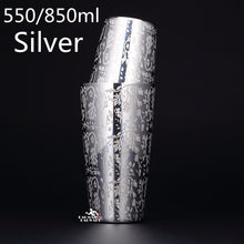 Load image into Gallery viewer, 550ml/850ml Engraving Stainless Steel Cocktail Boston Bar Shaker Bar tool