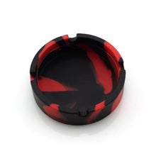Load image into Gallery viewer, Eco-Friendly Silicone Soft Round Ashtray Ash Tray Holder PLuminous Portable Fluorescent Ashtray  Anti-Scalding Cigarette Holder