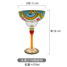 Load image into Gallery viewer, Handmade Colorful Cocktail cup Europe Goblet Cup Champagne cup Creative Wine glasses Bar Party Home DrinkWare wedding gifts