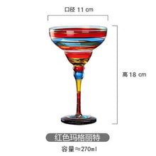 Load image into Gallery viewer, Handmade Colorful Cocktail cup Europe Goblet Cup Champagne cup Creative Wine glasses Bar Party Home DrinkWare wedding gifts