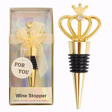 Load image into Gallery viewer, Zinc Alloy Wine Stopper Crystal Wine Champagne Bottle Stopper Vacuum Sealed Wedding Heart Gift  Wine Pourer Stopper