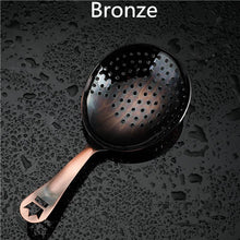 Load image into Gallery viewer, Julep Bar Cocktail Strainer 304 Stainless Steel Copper Plated Gold Plated Bar Tools