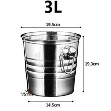 Load image into Gallery viewer, 1L-7L Stainless Steel Ice Bucket Wine Champagne Wine Chiller Wine Bottle Cooler Champagne Beer Chiller Ice Barrel