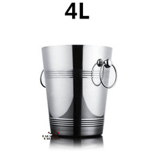 Load image into Gallery viewer, 1L-7L Stainless Steel Ice Bucket Wine Champagne Wine Chiller Wine Bottle Cooler Champagne Beer Chiller Ice Barrel