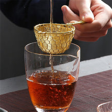 Load image into Gallery viewer, 1pcs Fine Copper Bar Cocktail Strainer Handcrat Conical Cocktail Sieve Great For Removing Bit From Juice Julep