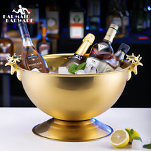 Load image into Gallery viewer, 13L Stainless Steel Ice Bucket Deer Head Wine Champagne Granule Tube Champagne Barrel Ice Wine Barrel