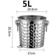 Load image into Gallery viewer, 1L-7L Stainless Steel Ice Bucket Wine Champagne Wine Chiller Wine Bottle Cooler Champagne Beer Chiller Ice Barrel