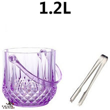 Load image into Gallery viewer, 1.2L Arcylic Ice Bucket Wine Champagne Gorgeous Diamond Ice Bucket With Ice Tong