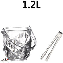Load image into Gallery viewer, 1.2L Arcylic Ice Bucket Wine Champagne Gorgeous Diamond Ice Bucket With Ice Tong