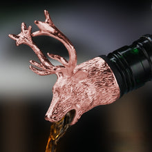 Load image into Gallery viewer, 1 Piece wild red wine pourer ,zinc alloy rhinoceros lion leopard antelope, head wine stopper drink bar tool nightclub bar accessories