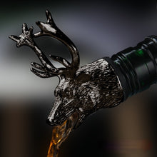 Load image into Gallery viewer, 1 Piece wild red wine pourer ,zinc alloy rhinoceros lion leopard antelope, head wine stopper drink bar tool nightclub bar accessories