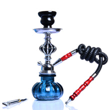 Load image into Gallery viewer, Portable Travel Hookah Small Shisha Pipe Set Narguile Chicha Pipa with Hose Bowl Tongs Charcoal Tray Smke  Accessories