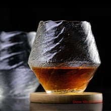 Load image into Gallery viewer, Japanese Hazy Air Wine Glass Snowflakes Falling Whiskey Tumbler Hammer Pattern Whisky Cup XO Brandy Drinking Glasses Wineglass