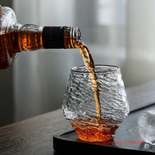 Load image into Gallery viewer, Japanese Hazy Air Wine Glass Snowflakes Falling Whiskey Tumbler Hammer Pattern Whisky Cup XO Brandy Drinking Glasses Wineglass