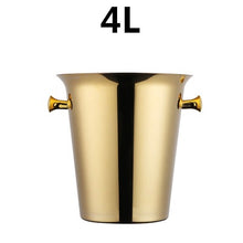 Load image into Gallery viewer, 1L-7L Stainless Steel Ice Bucket Wine Champagne Wine Chiller Wine Bottle Cooler Champagne Beer Chiller Ice Barrel