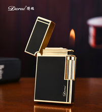 Load image into Gallery viewer, New Business Gas Lighter Compact Jet Butane Metal PING Bright Sound Ciigar Lighter Inflated Christmas Men Lighter Gift