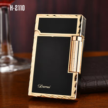 Load image into Gallery viewer, New Business Gas Lighter Compact Jet Butane Metal PING Bright Sound Ciigar Lighter Inflated Christmas Men Lighter Gift