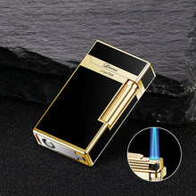 Load image into Gallery viewer, New Business Gas Lighter Compact Jet Butane Metal PING Bright Sound Ciigar Lighter Inflated Christmas Men Lighter Gift
