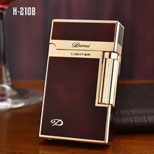 Load image into Gallery viewer, New Business Gas Lighter Compact Jet Butane Metal PING Bright Sound Ciigar Lighter Inflated Christmas Men Lighter Gift