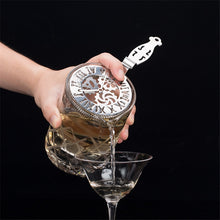 Load image into Gallery viewer, Skull And Mechanical Watch Bar Strainer Sprung Cocktail Strainer Stainless Steel Deluxe Strainer Bar Tools