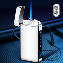 Load image into Gallery viewer, New Windproof Metal USB Lighter Torch Lighter Jet Dual Plasma Arc Lighter Gas Electric Butane Chargeable Pipe Cigar Lighter