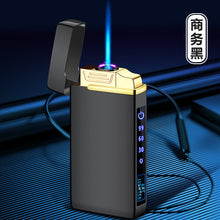 Load image into Gallery viewer, New Windproof Metal USB Lighter Torch Lighter Jet Dual Plasma Arc Lighter Gas Electric Butane Chargeable Pipe Cigar Lighter
