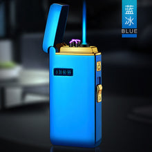 Load image into Gallery viewer, New Windproof Metal USB Lighter Torch Lighter Jet Dual Plasma Arc Lighter Gas Electric Butane Chargeable Pipe Cigar Lighter