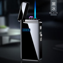 Load image into Gallery viewer, New Windproof Metal USB Lighter Torch Lighter Jet Dual Plasma Arc Lighter Gas Electric Butane Chargeable Pipe Cigar Lighter