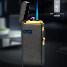Load image into Gallery viewer, New Windproof Metal USB Lighter Torch Lighter Jet Dual Plasma Arc Lighter Gas Electric Butane Chargeable Pipe Cigar Lighter