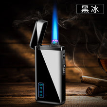 Load image into Gallery viewer, New Windproof Metal USB Lighter Torch Lighter Jet Dual Plasma Arc Lighter Gas Electric Butane Chargeable Pipe Cigar Lighter