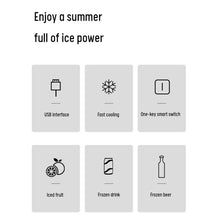 Load image into Gallery viewer, USB Refrigerator Beverage Fast Cooler Cup Electric Beer Bottle Can Water Soda Drinks Cooling Mug Ice Car Home Refrigeration Cup
