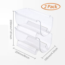 Load image into Gallery viewer, 4Pack Refrigerator Organizer Kitchen Bottle Storage Rack Stackable Wine Holder Bottles Display Shelf Fridge Kitchen Organizer